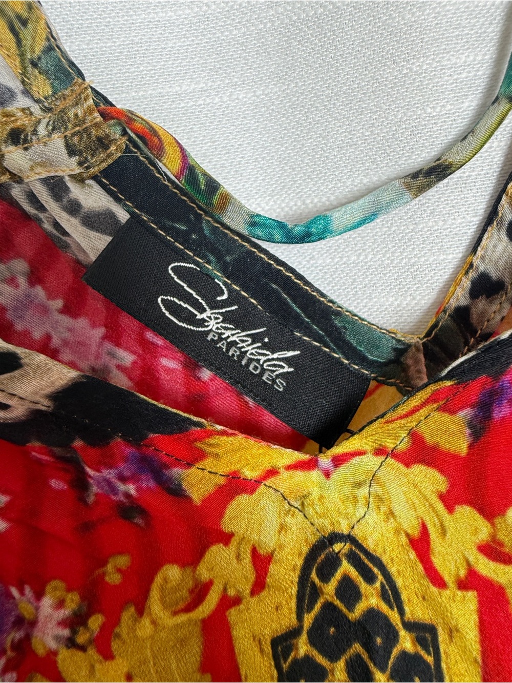 Shahida Parides Geisha Lemon Drop Long Maxi Dress | Size OS NWT - Picture 14 of 15